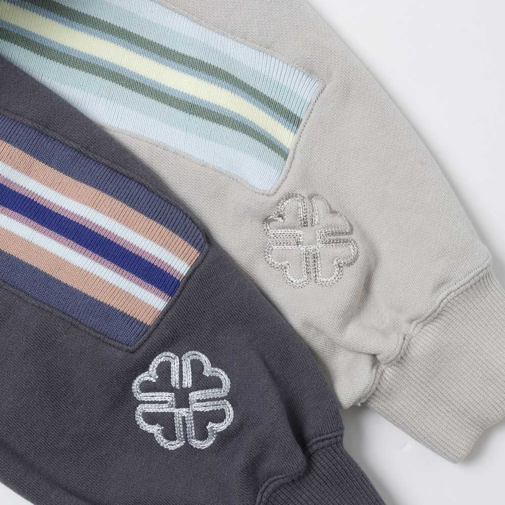 ZIPPER RIB SWEAT