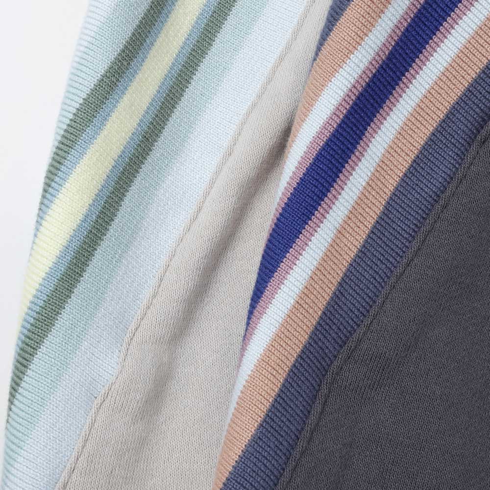 ZIPPER RIB SWEAT