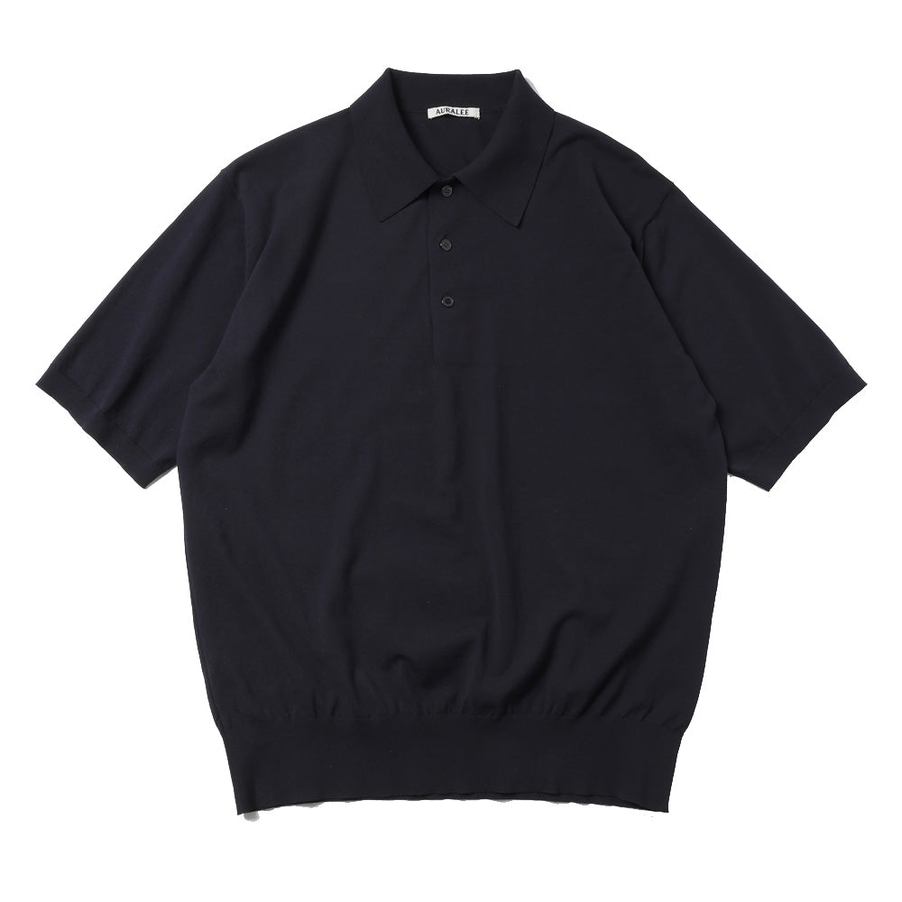 AURALEE) GIZA HIGH GAUGE KNIT POLO (A26SP03KA) | AURALEE / シャツ