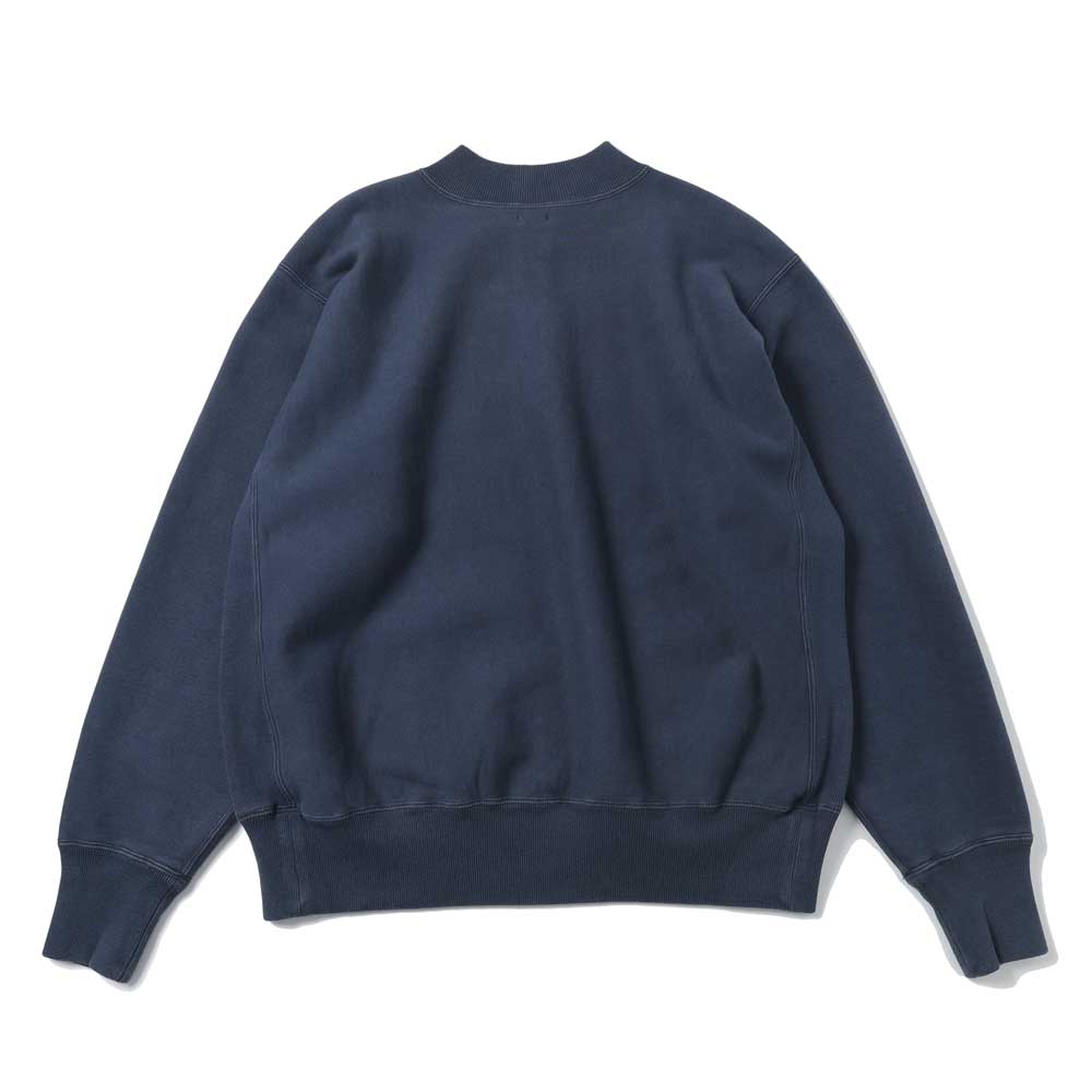 Vintage Half Zip Rib Collar Sweatshirt