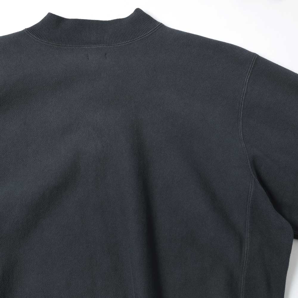 Vintage Half Zip Rib Collar Sweatshirt