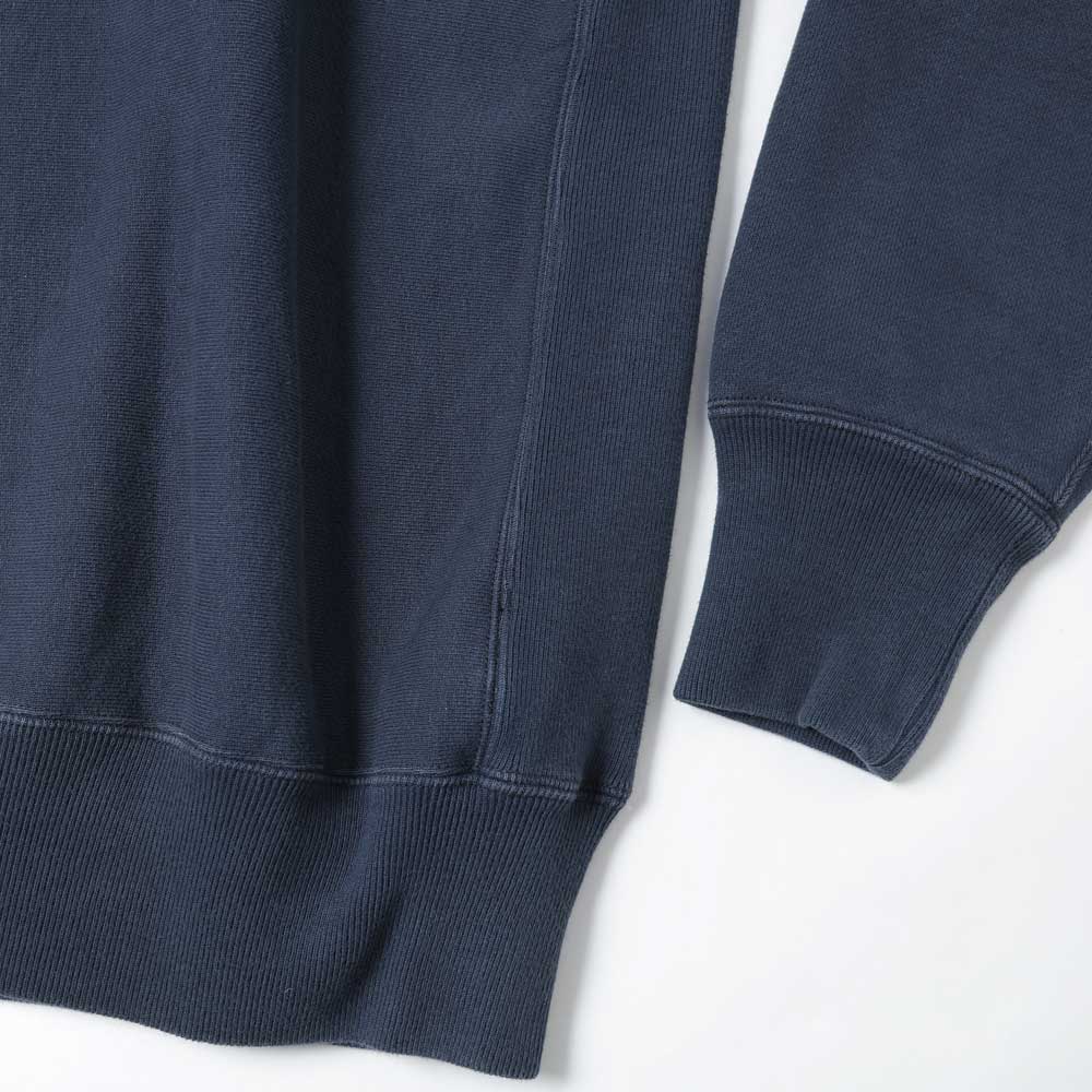 Vintage Half Zip Rib Collar Sweatshirt