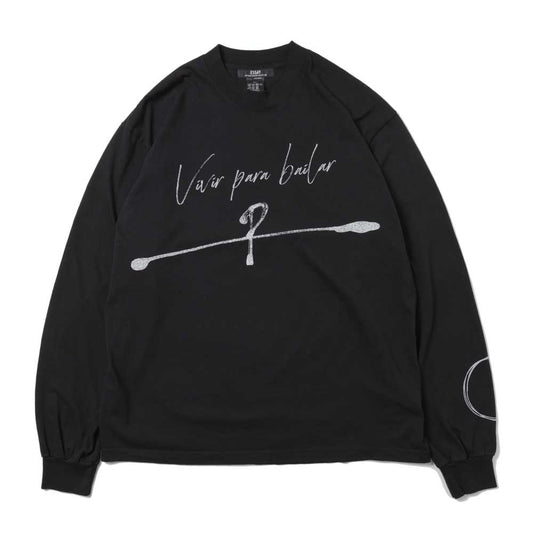 OVERSIZED GARMENT DYE L/S T-SHIRT(DANCE)