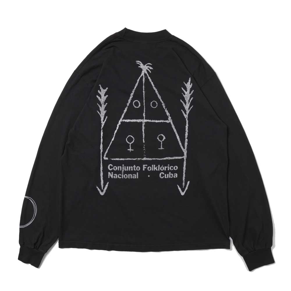 OVERSIZED GARMENT DYE L/S T-SHIRT(DANCE)