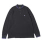 Shawl Collar L/S Polo - Cotton Pique