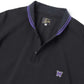 Shawl Collar L/S Polo - Cotton Pique