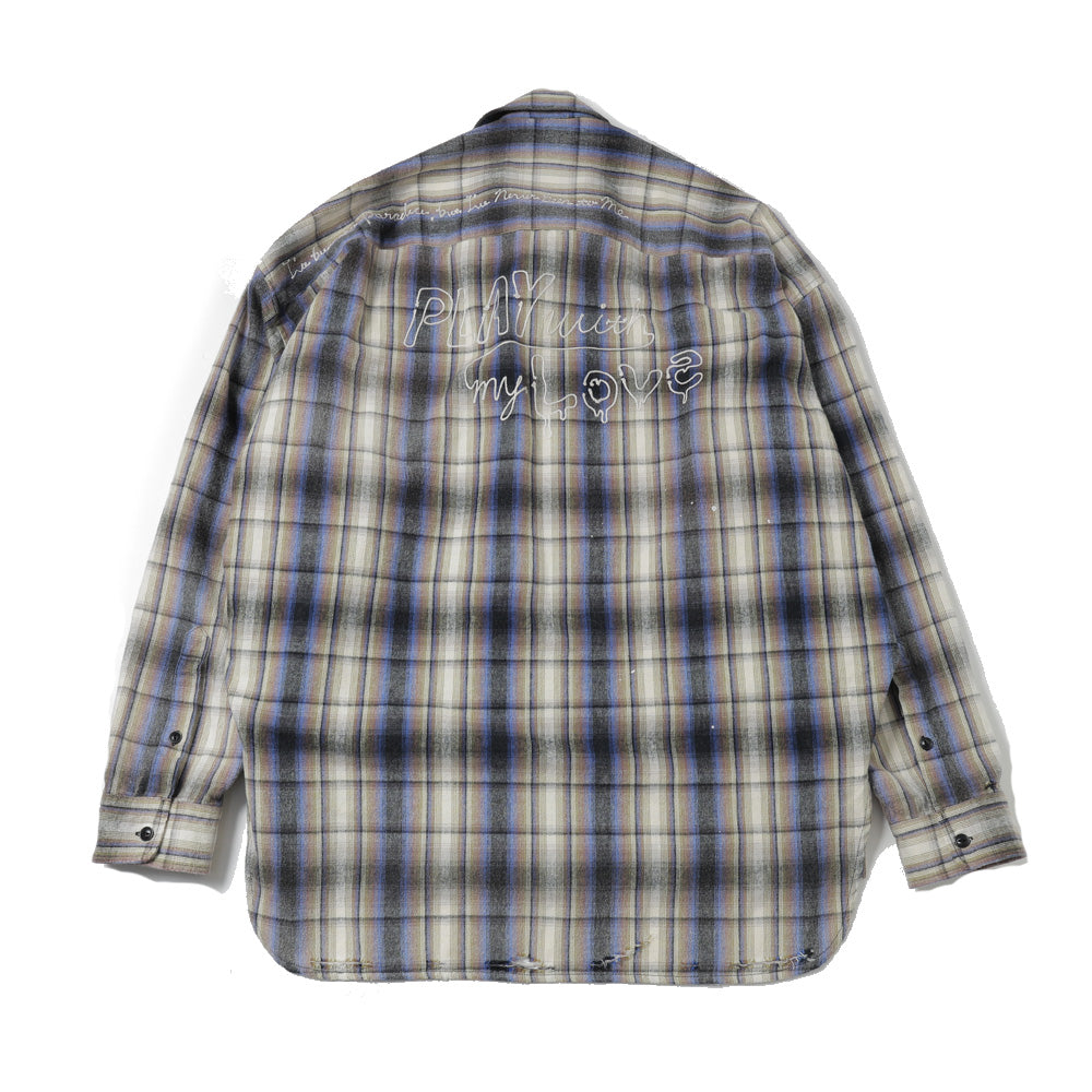 VINTAGE LIKE CHECK L/S SHIRTS