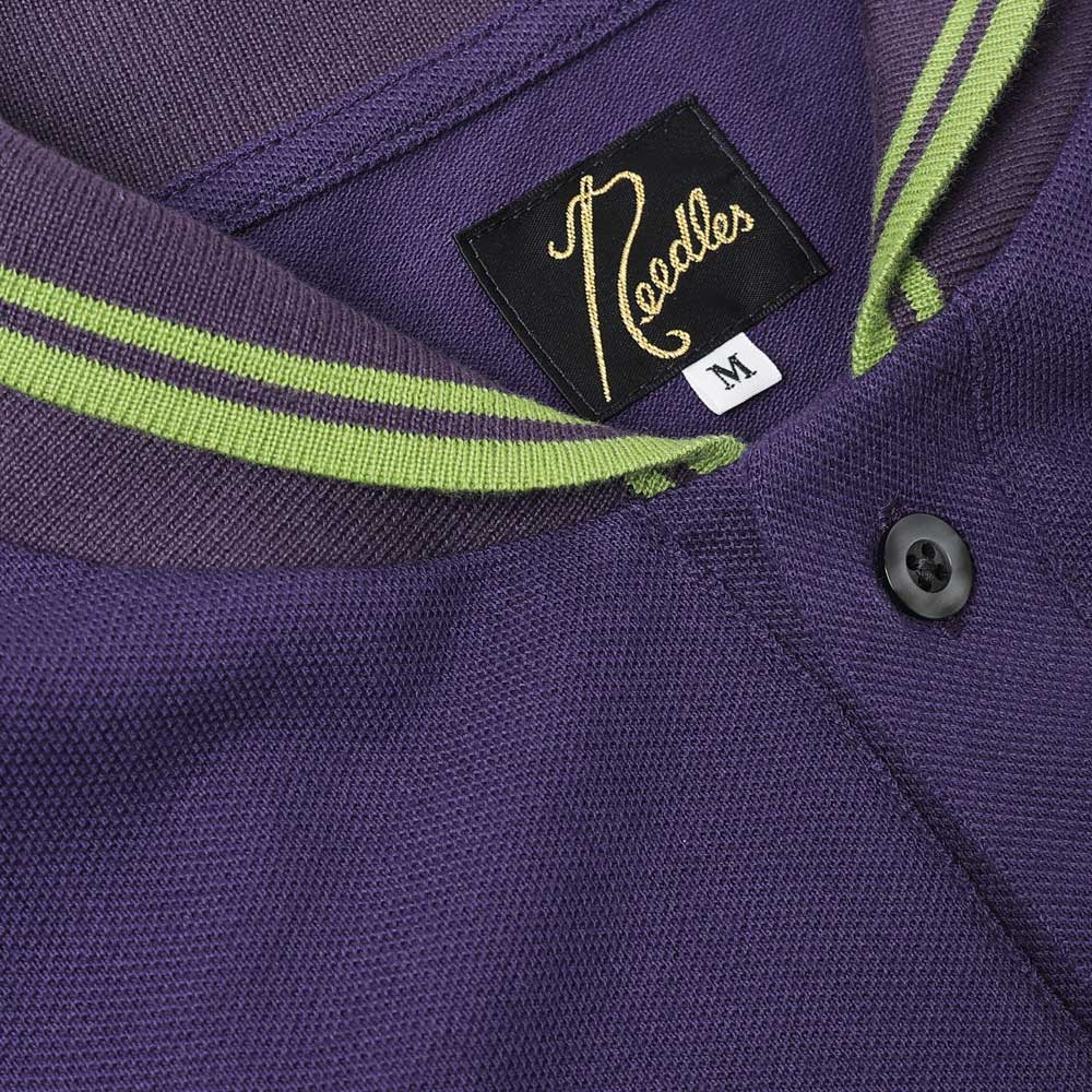 Shawl Collar L/S Polo - Cotton Pique