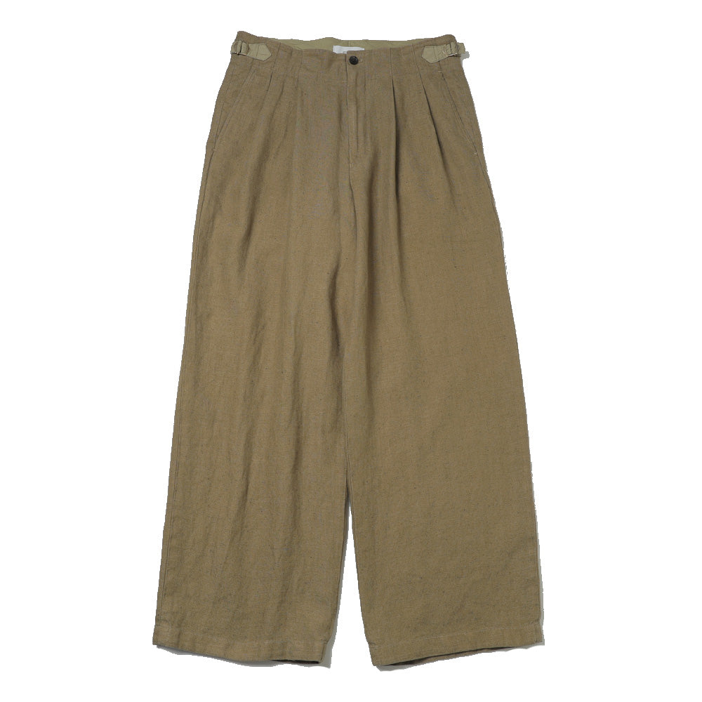 marka(マーカ) - TWO TUCK MILITARY TROUSERS LINEN CANVAS (M26A
