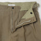 TWO TUCK MILITARY TROUSERS LINEN CANVAS