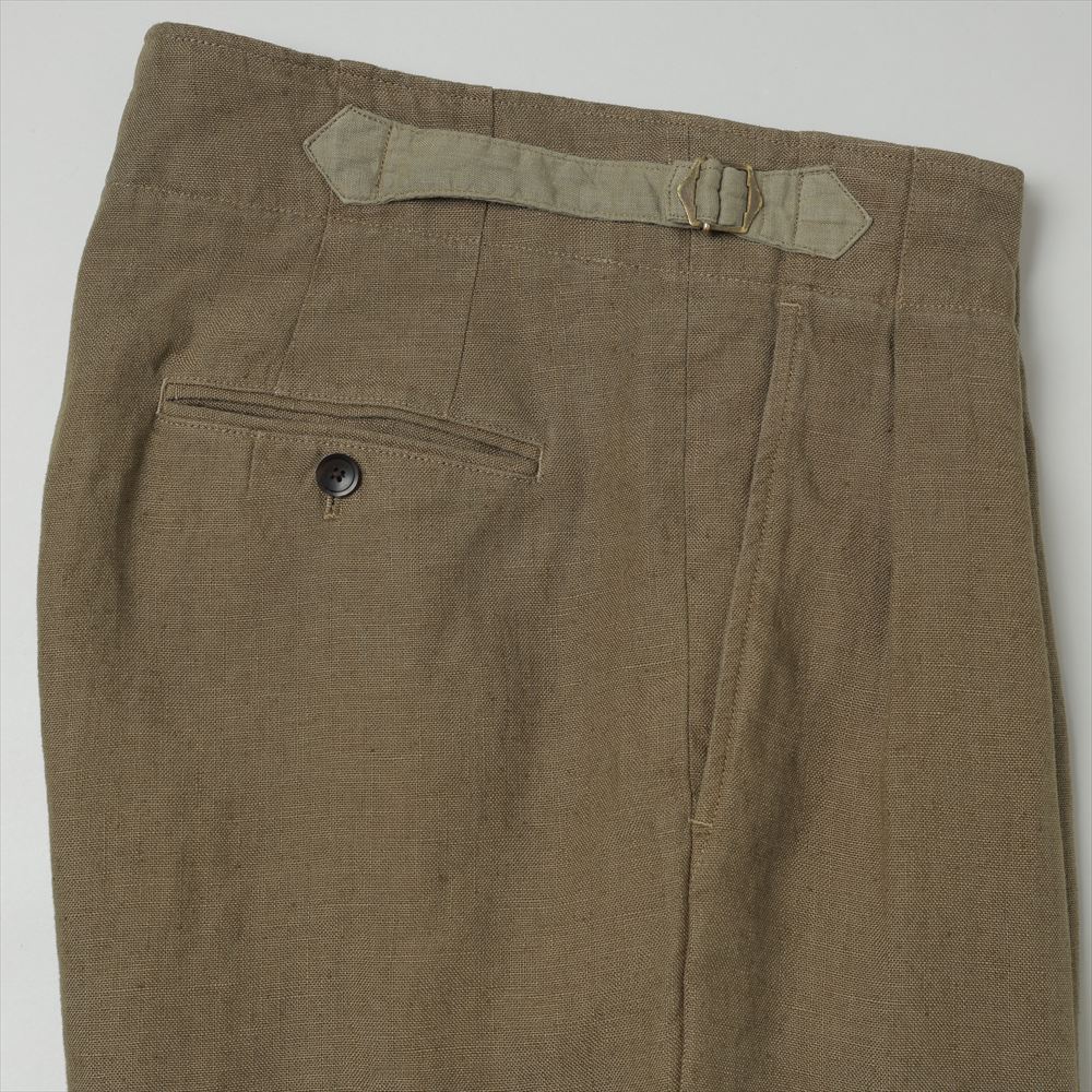 marka(マーカ) - TWO TUCK MILITARY TROUSERS LINEN CANVAS (M26A