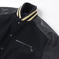 Wool nylon melton x nylon oxford x fake leather J022