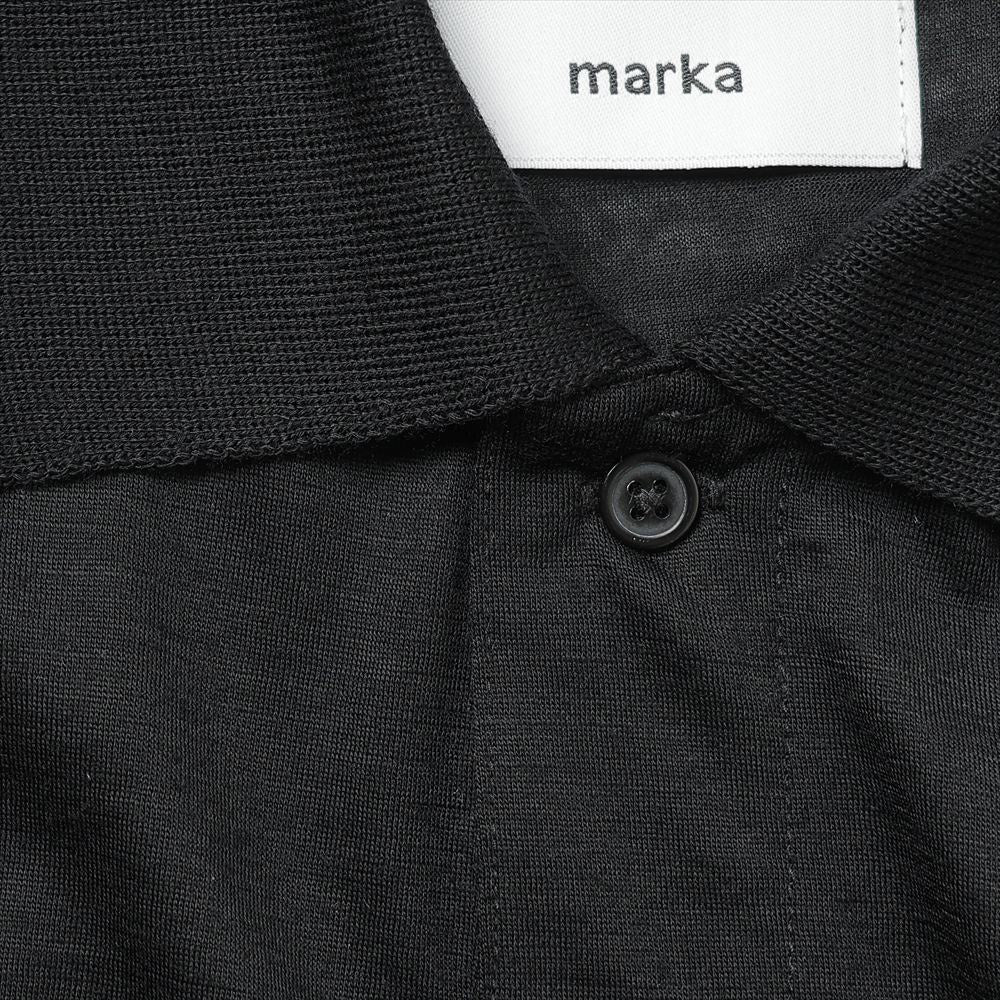 ONE BUTTON POLO TEE S/S SUPER120s WASHABLE WOOL