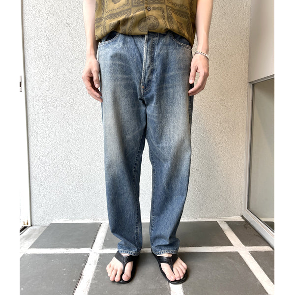 A.PRESSE (ア プレッセ) No.22 Washed Wide Denim Pants AP-4003 (AP 
