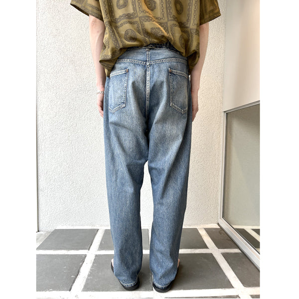 A.PRESSE (ア プレッセ) No.22 Washed Wide Denim Pants 23AAP-04-12K 