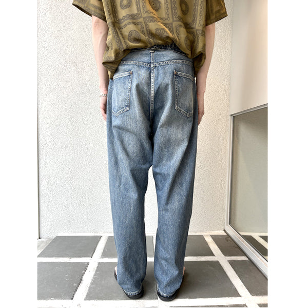 a.presse NO.22 WASHED WIDE DENIM PANTS