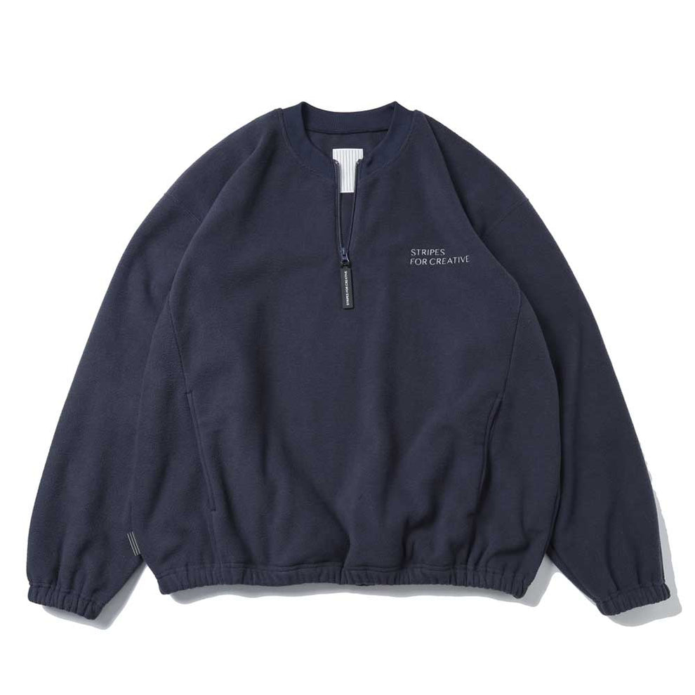 SFC (Stripes For Creative) Fleece Baseball Half Zip Jacket ...