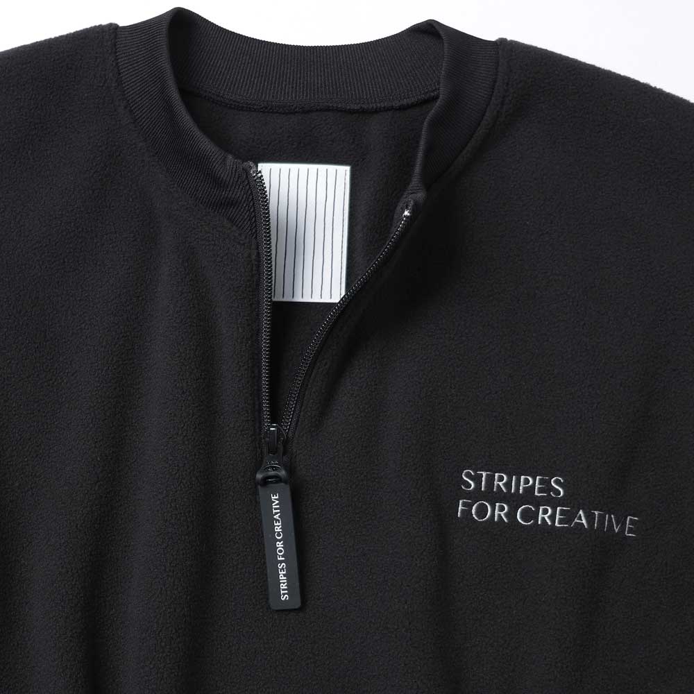 FLEECE BASEBALL HALF ZIP JACKET