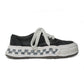(BAKER26) Graffiti Sole Canvas Low-top Sneaker BLACK