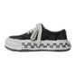 (BAKER26) Graffiti Sole Canvas Low-top Sneaker BLACK
