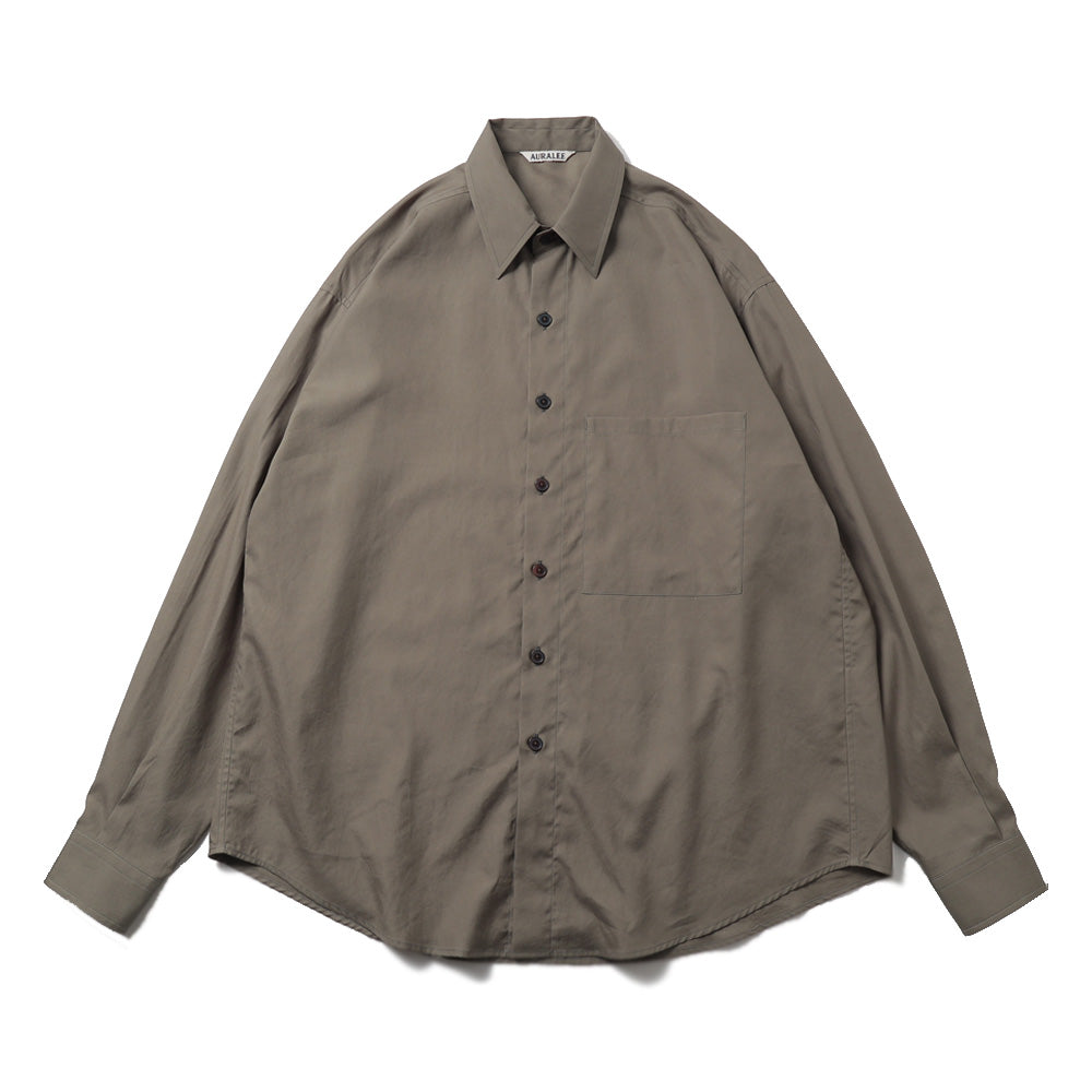 WASHED FINX TWILL BIG SHIRT