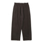 Wool Flannel Wide Trousers