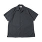 ITALIAN OPEN COLLAR S/S SHIRT ORGANIC WOOL 2/80 TROPICAL