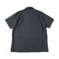ITALIAN OPEN COLLAR S/S SHIRT ORGANIC WOOL 2/80 TROPICAL