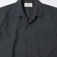ITALIAN OPEN COLLAR S/S SHIRT ORGANIC WOOL 2/80 TROPICAL