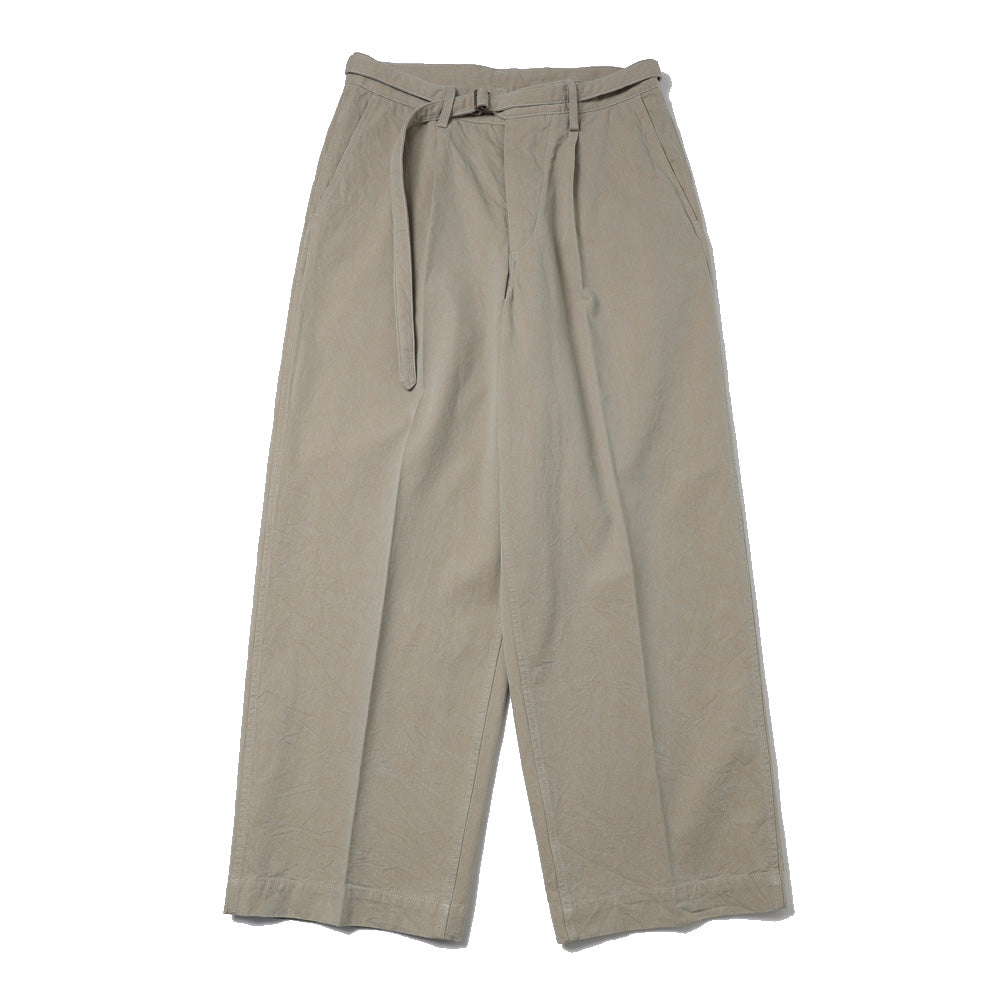 blurhms) Hard Twist Gabardine Belted Trousers (BHS26S023