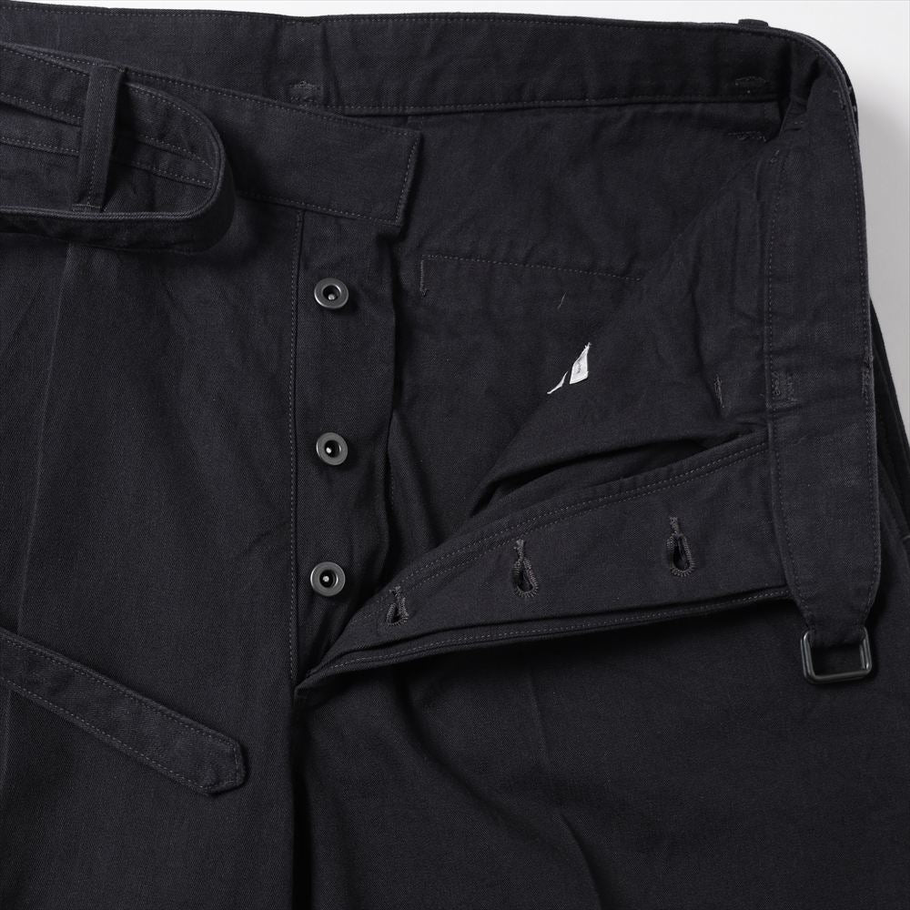 Hard Twist Gabardine Belted Trousers