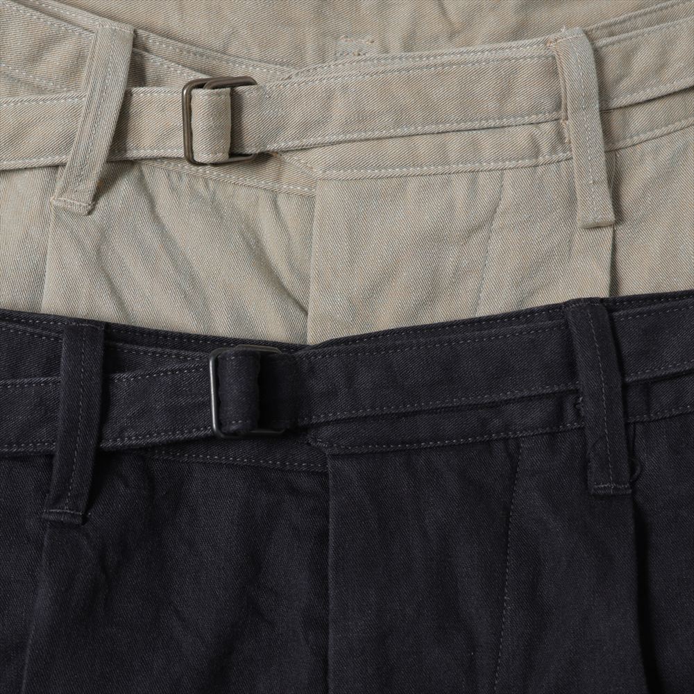 Hard Twist Gabardine Belted Trousers