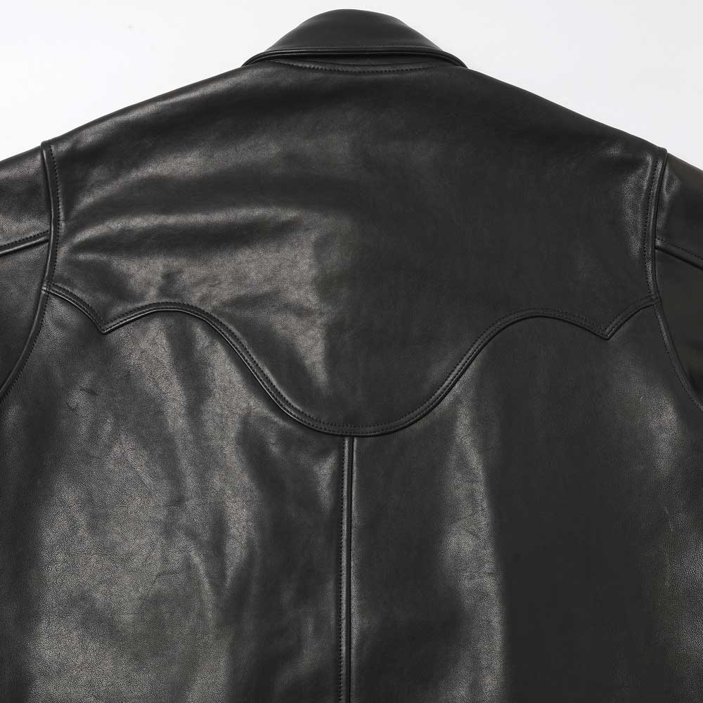 Shinig Collar Leather Jacket