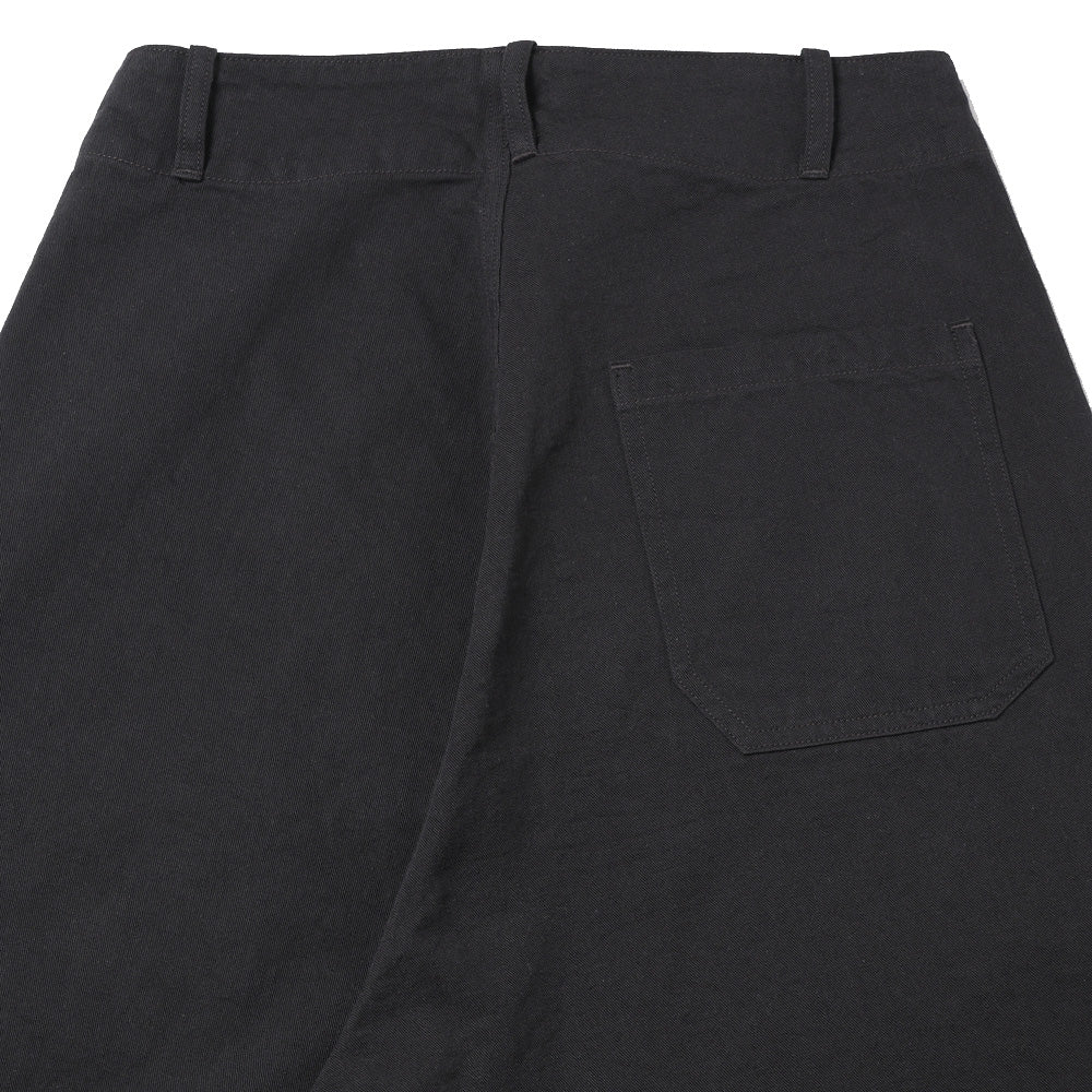 Cotton Drill Wide Pants