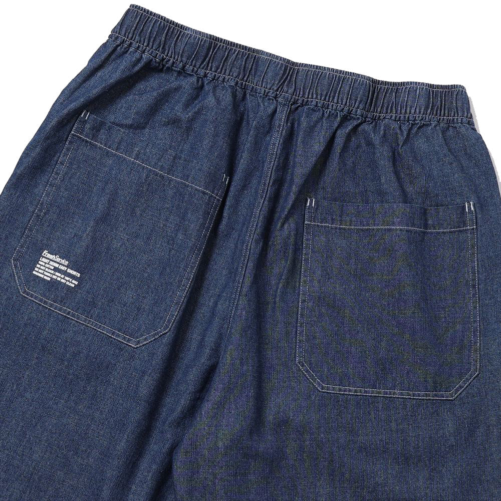LIGHT DENIM EASY SHORTS
