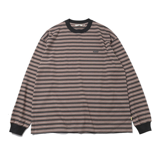 Multi Striped Crewneck L/S Tee