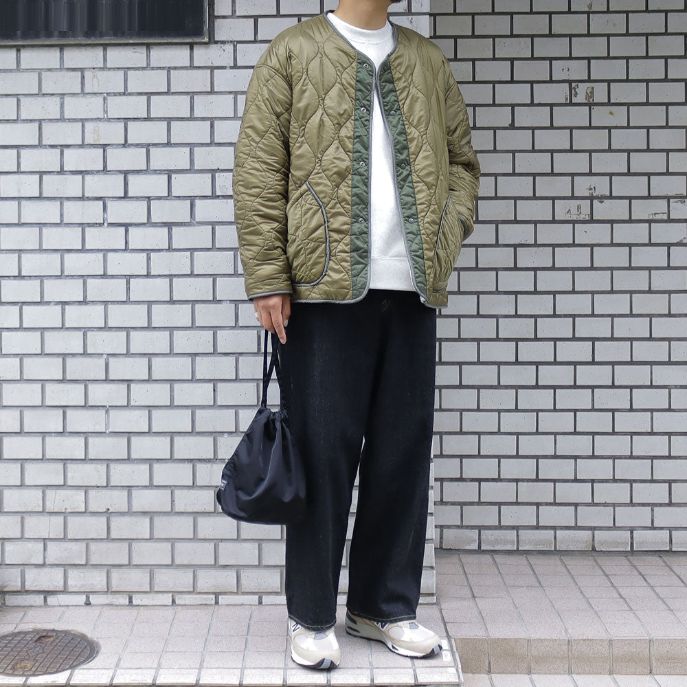 Nylon ripstop fleece quilted jacket