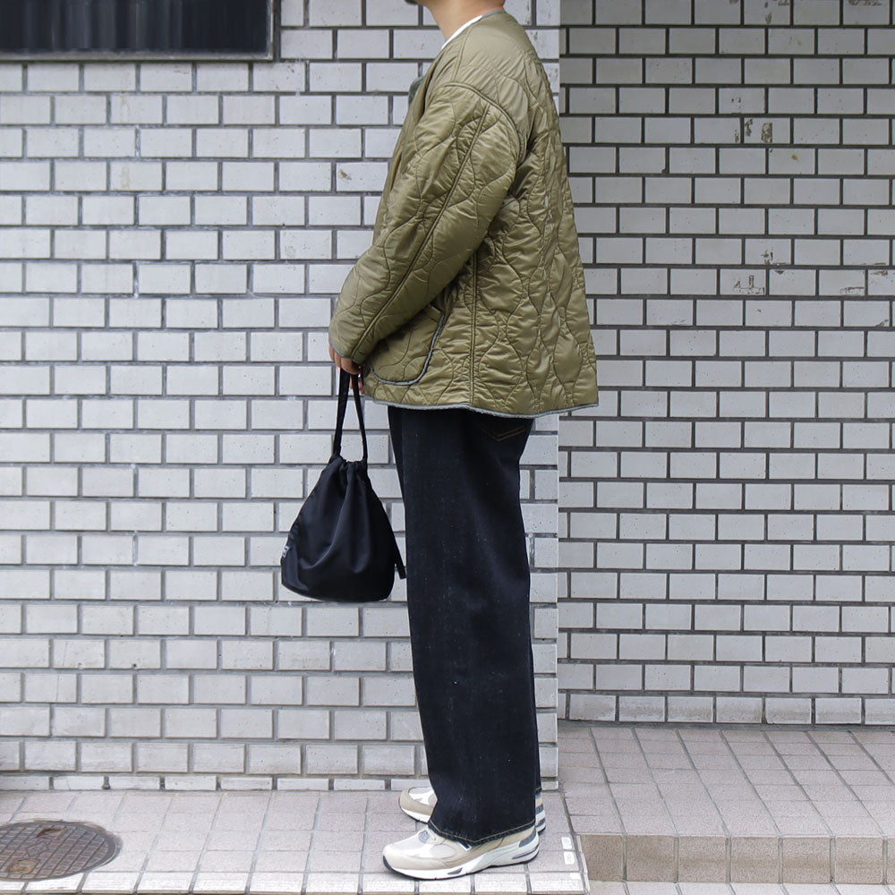 Nylon ripstop fleece quilted jacket
