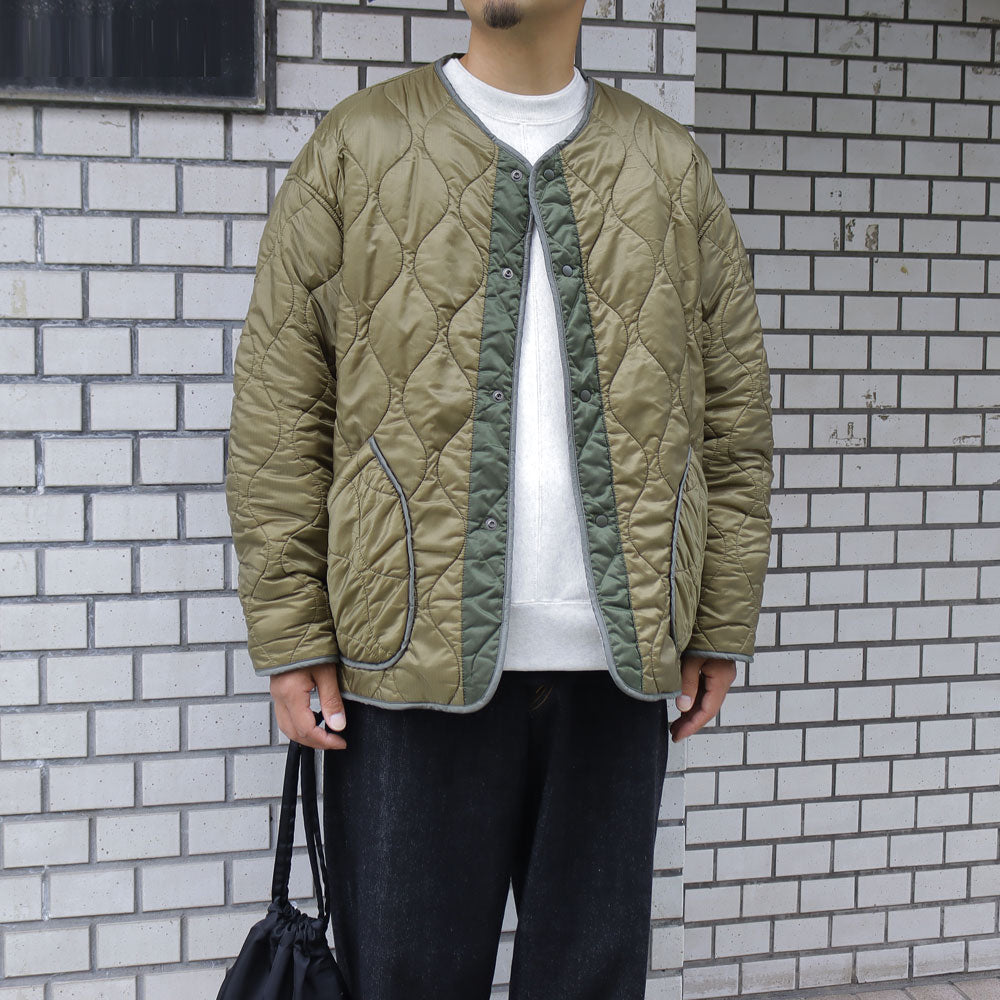 Nylon ripstop fleece quilted jacket