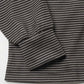 Wool Border Turtleneck(BLACK×BROWN)