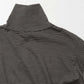 Wool Border Turtleneck(BLACK×BROWN)