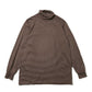 Wool Border Turtleneck(D.BROWN×BROWN)