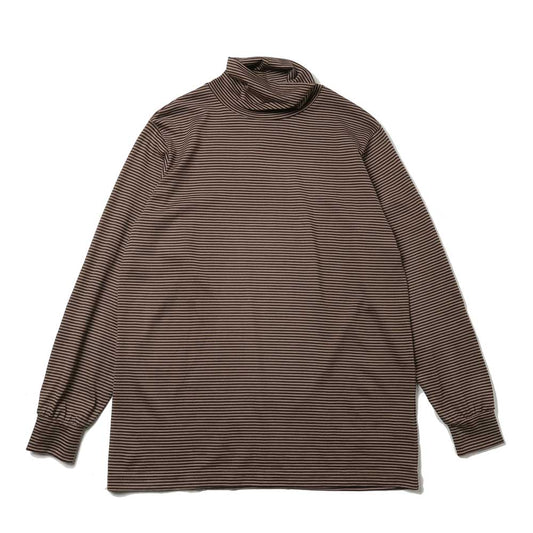 Wool Border Turtleneck (D.BROWN×BROWN)