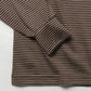Wool Border Turtleneck(D.BROWN×BROWN)