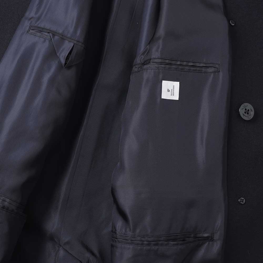 blurhmsROOTSTOCK)Wool Melton 10B Pea Coat (bROOTS24F2F25
