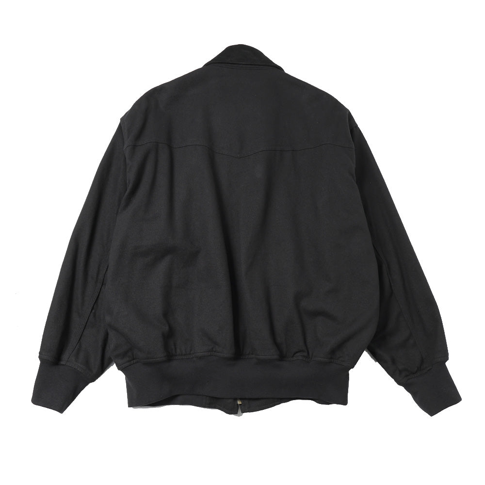 Black Drill Zip Jacket