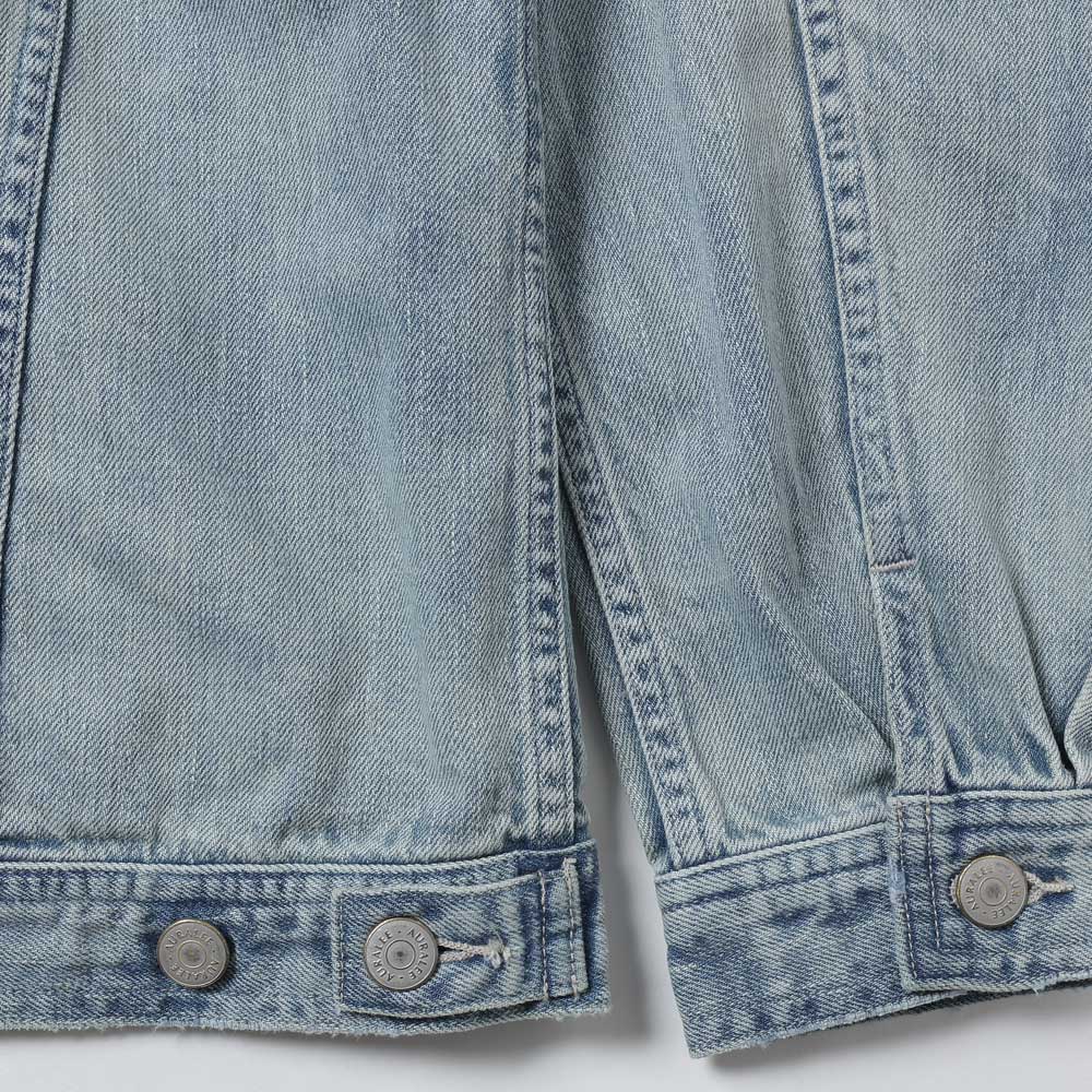 AURALEE) FADED SELVEDGE LIGHT DENIM BLOUSON (A26SB01DE) | AURALEE