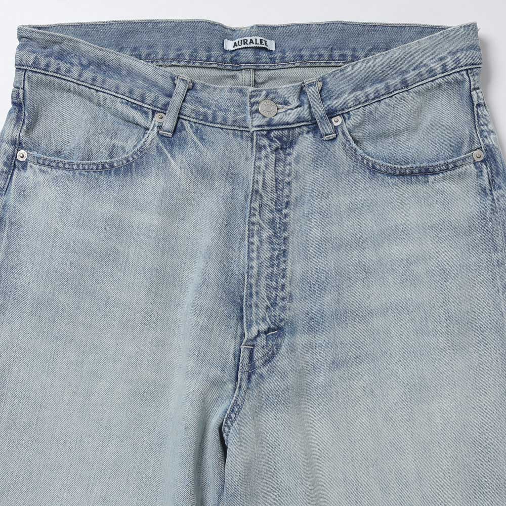 AURALEE) FADED SELVEDGE LIGHT DENIM PANTS (A26SP02DE) | AURALEE