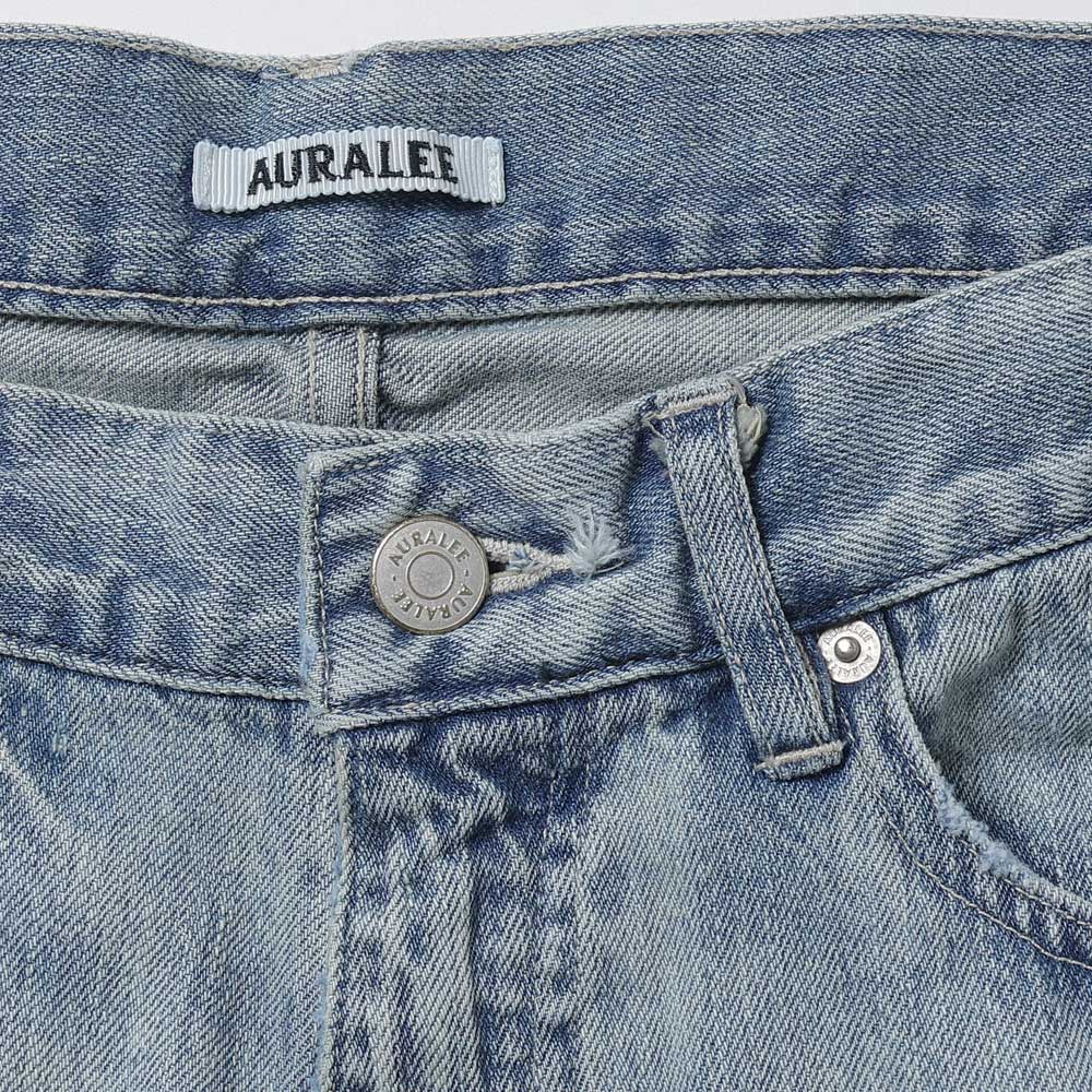 AURALEE) FADED SELVEDGE LIGHT DENIM PANTS (A26SP02DE) | AURALEE
