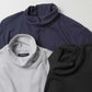 Plain Cotton Turtleneck(NAVY)